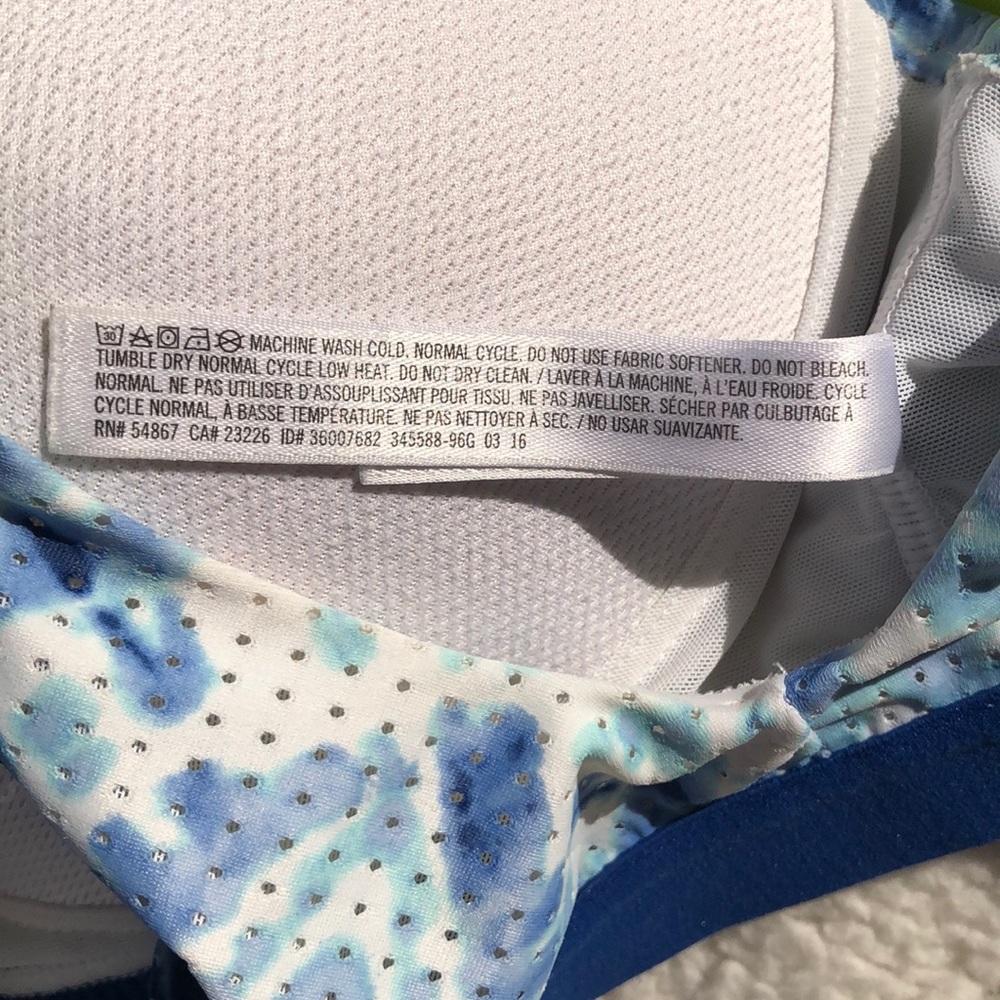 Victoria’s Secret VSX Sports Bra Tie Dye Blue 34C - Picture 6 of 13